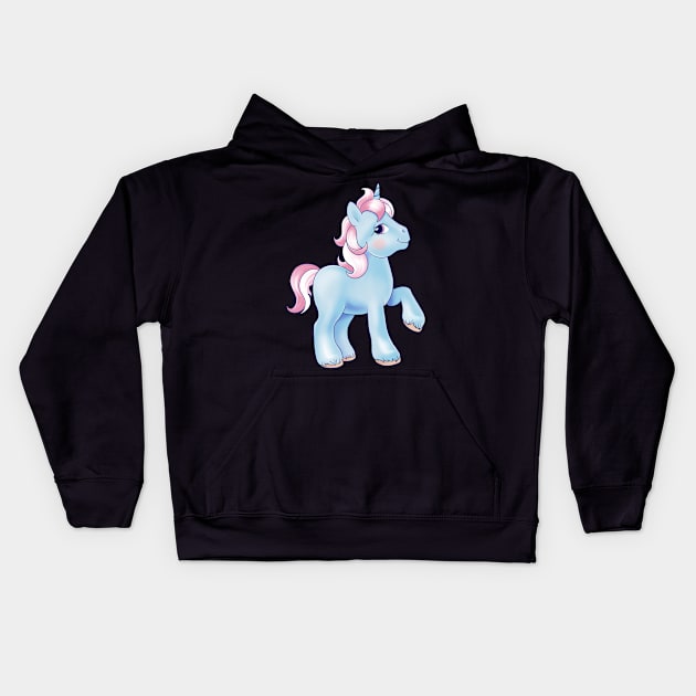 Big Brother Pony Unico Kids Hoodie by LezzlesTheBrave